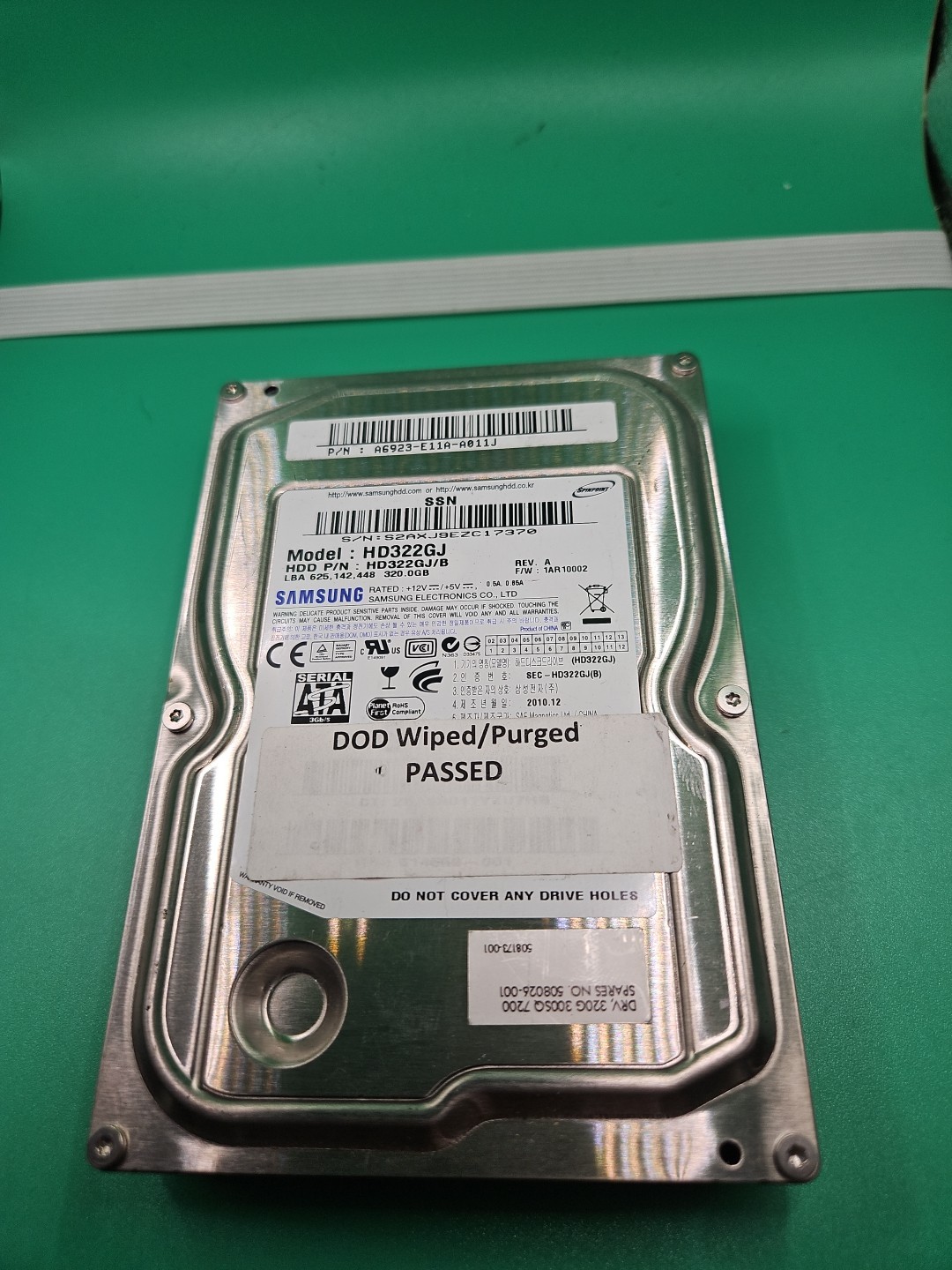 Samsung HD322GJ/B, 320GB HDD, 7200RPM, 3.5", TESTED WARRANTY