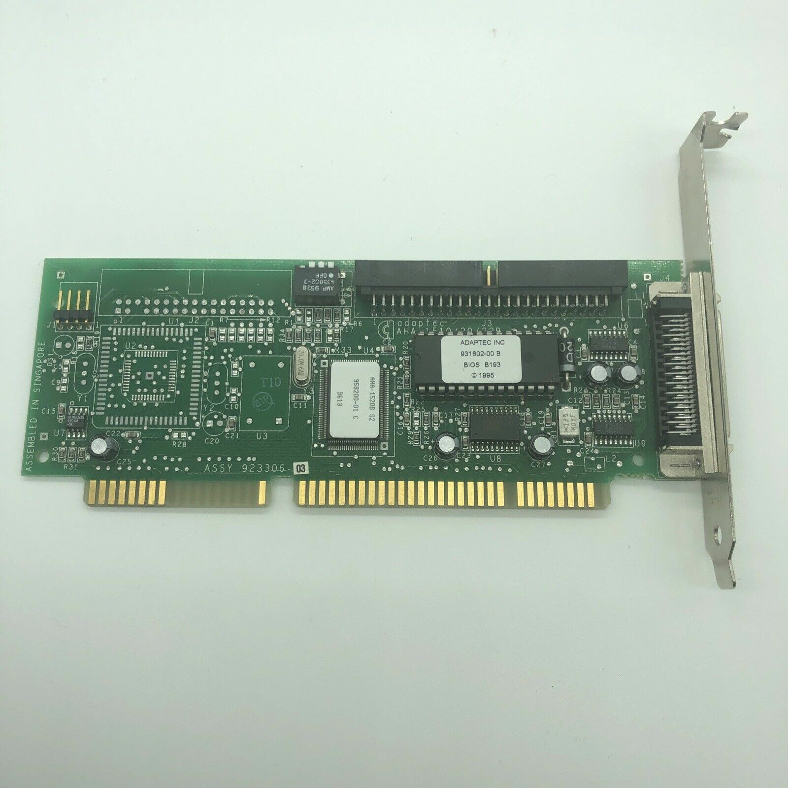 Vintage Adaptec AHA-1520B ISA SCSI Controller Card Host Adapter Int / Ext 