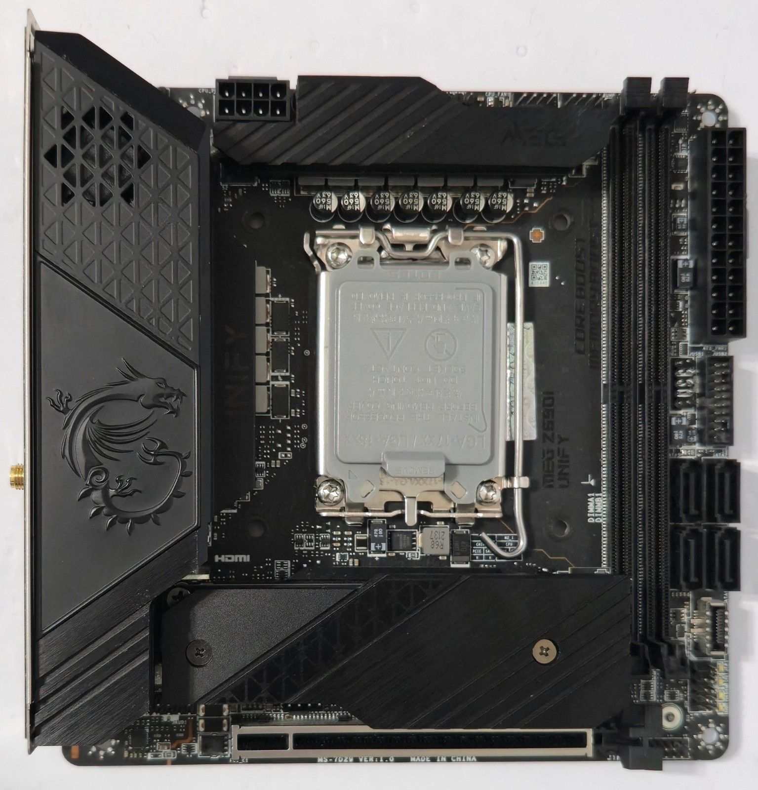 MSI MEG Z690I UNIFY LGA 1700 Intel Z690 DDR5 CORSAIR Gaming Mini-ITX Motherboard