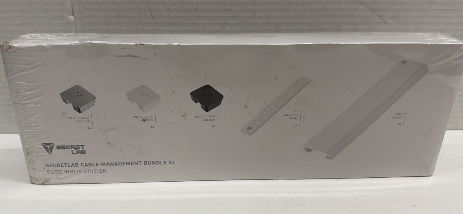 Secretlab Cable Management Bundle XL Signature Stealth Edition Pure White Sealed