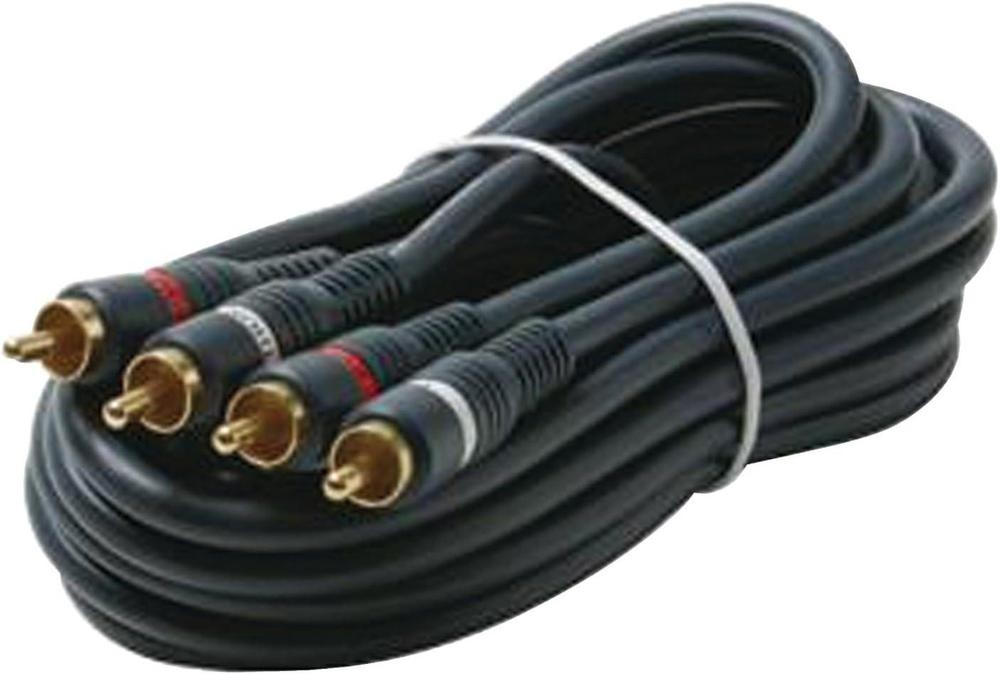 Audio Cable 6FT RCA-M RCA-M Shielded Blue Dual
