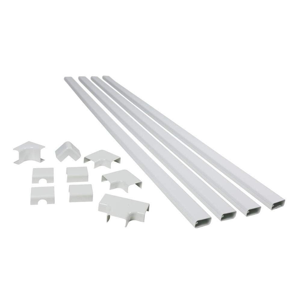 Legrand Wiremold C310 Cordmate III 10 Foot 11 Piece Cord Cover Kit, Organizer fo