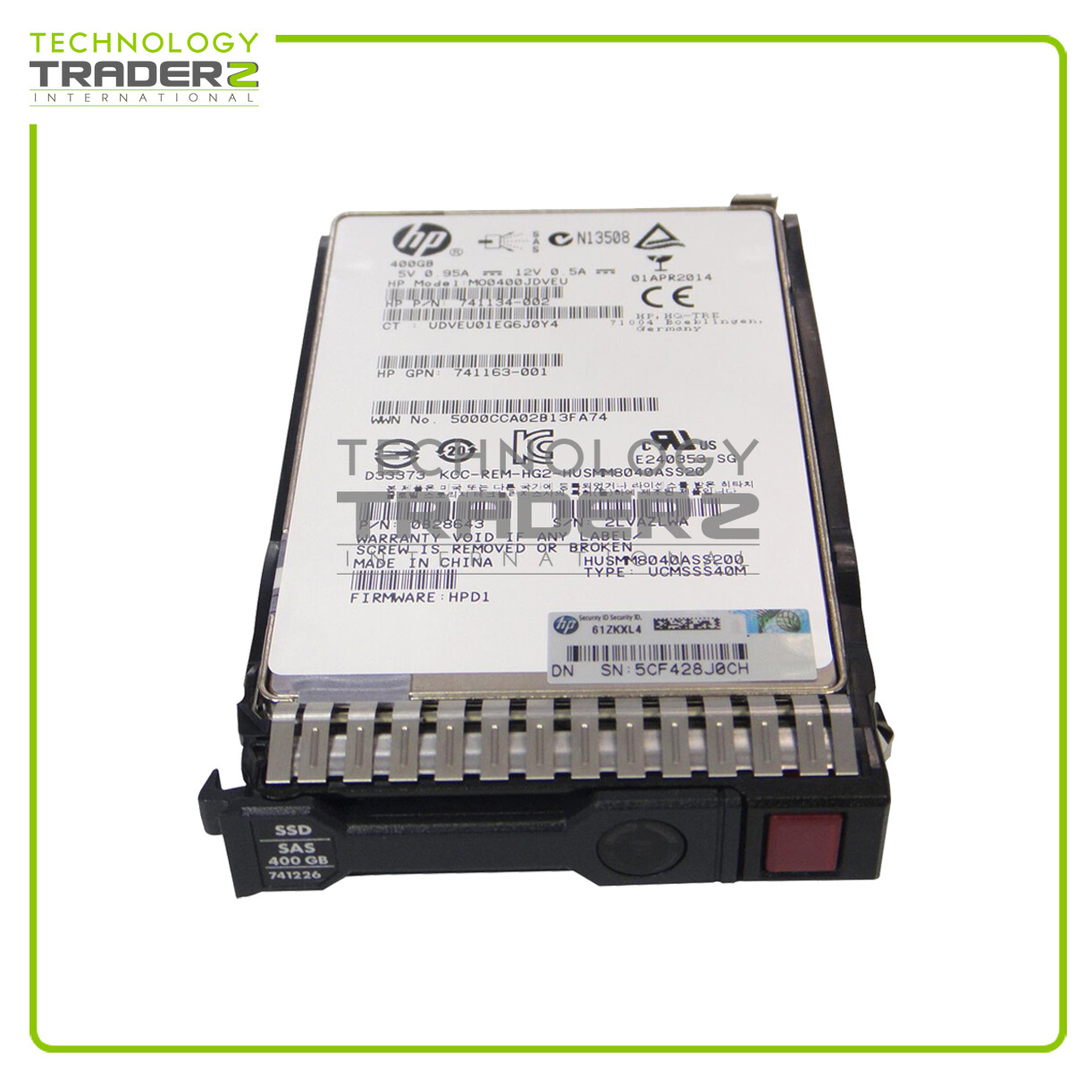 HP 741142-B21 Mainstream Endurance 400GB SAS 12G 2.5" EM SSD ***Pulled***