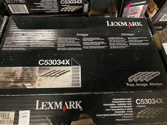 Lexmark C53034X Photoconductor Kit C520n Genuine New  lot of 4