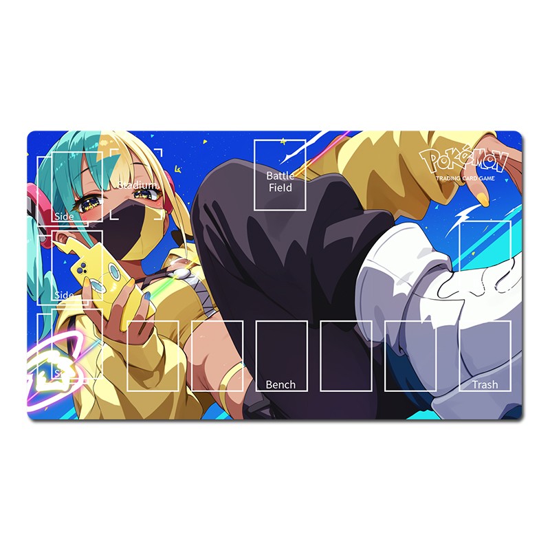 Pokemon Duel Playmat Canari TCG CCG Gaming Pad Trading Card Game Mat Mousepad
