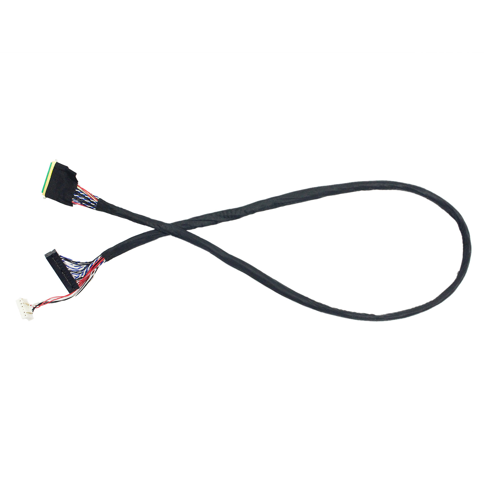 LVDS CABLE 600mm 40PIN 0.5mm pitch 2ch 6bit for 15.6inch~19inch lcd panel