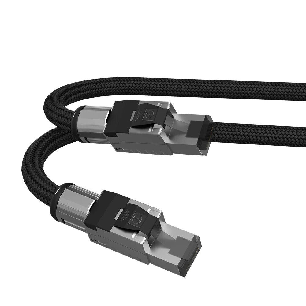 Preffair 8MM CAT8 Ethernet Internet Cord with 8p8c Network Cable 40Gbps 2000MHz