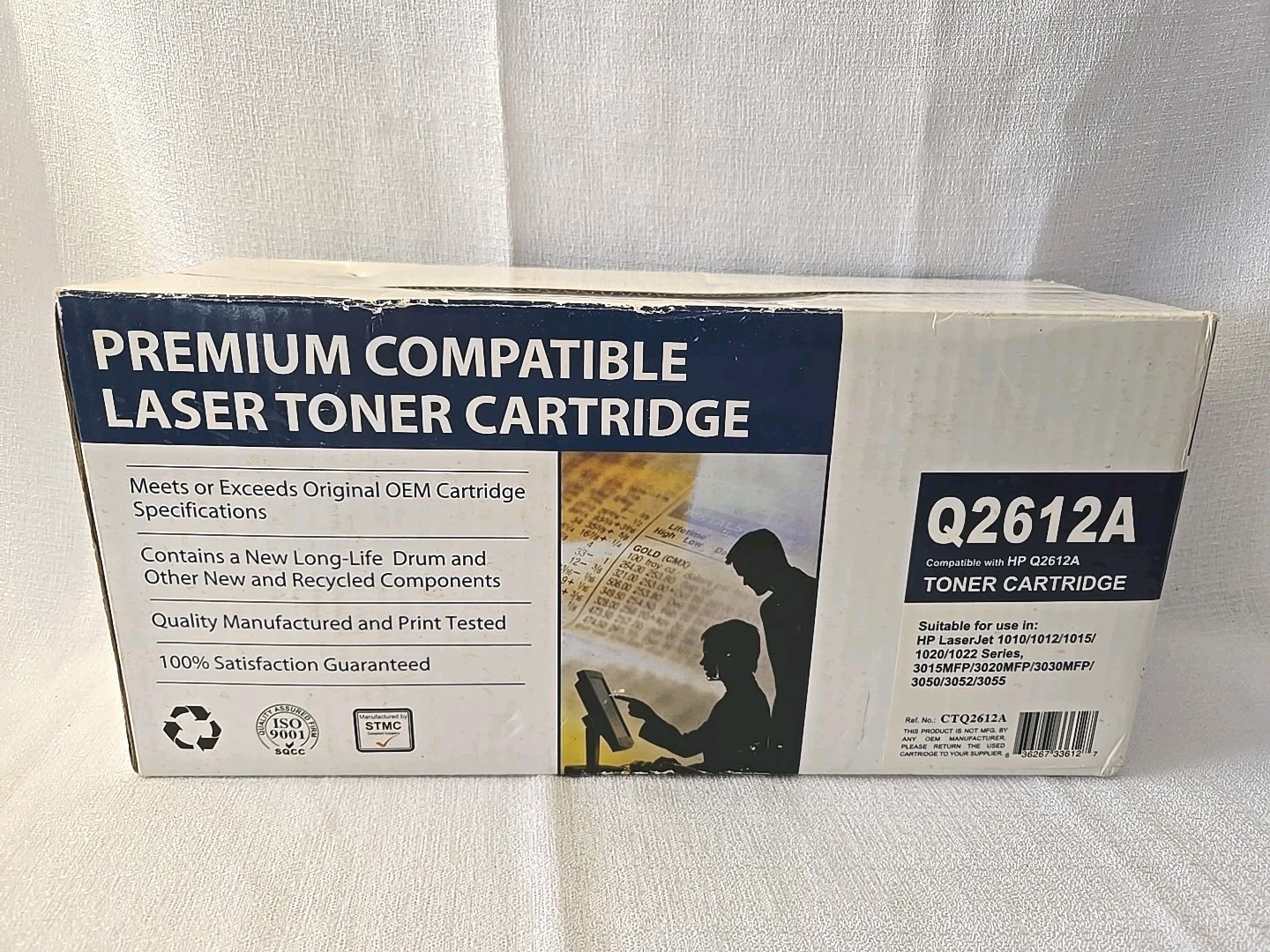 NEW Open Box Q2612A Compatible Black Toner Cartridge HP 12A Sealed