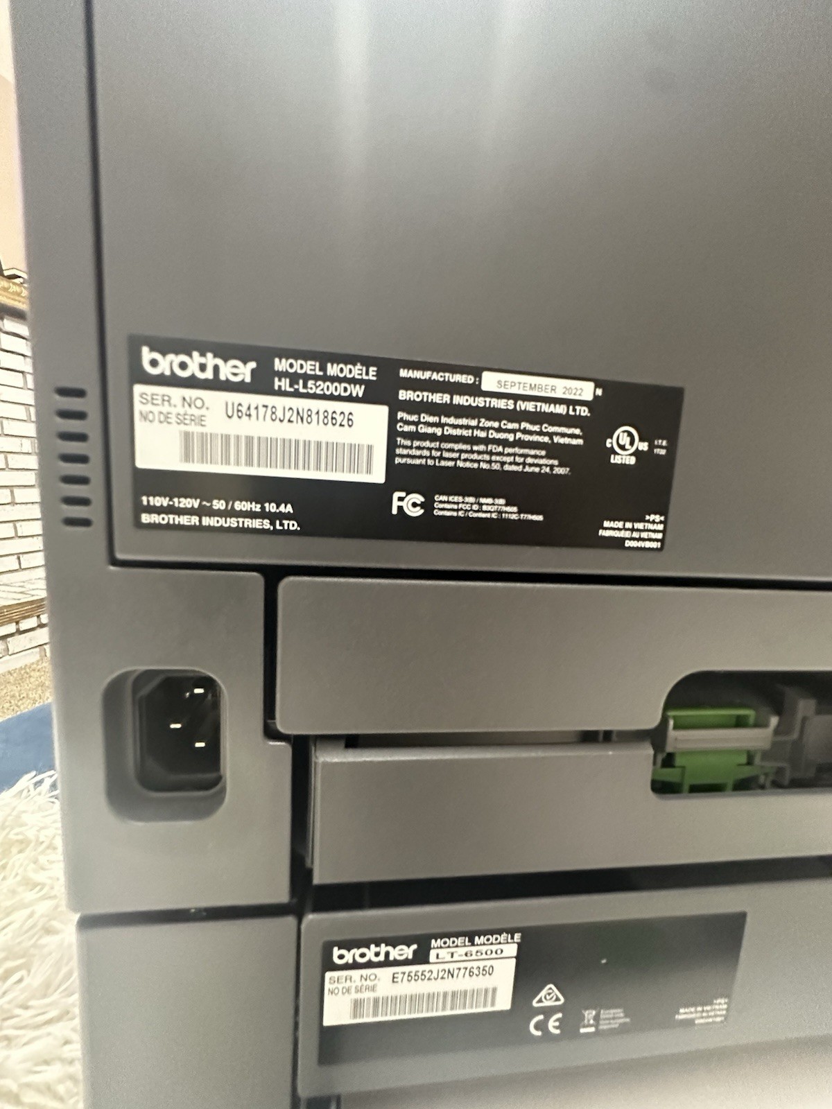 Brother HL-L5200DW Monochrome Laser Printer Wireless Duplex USB Ethernet Wi-Fi