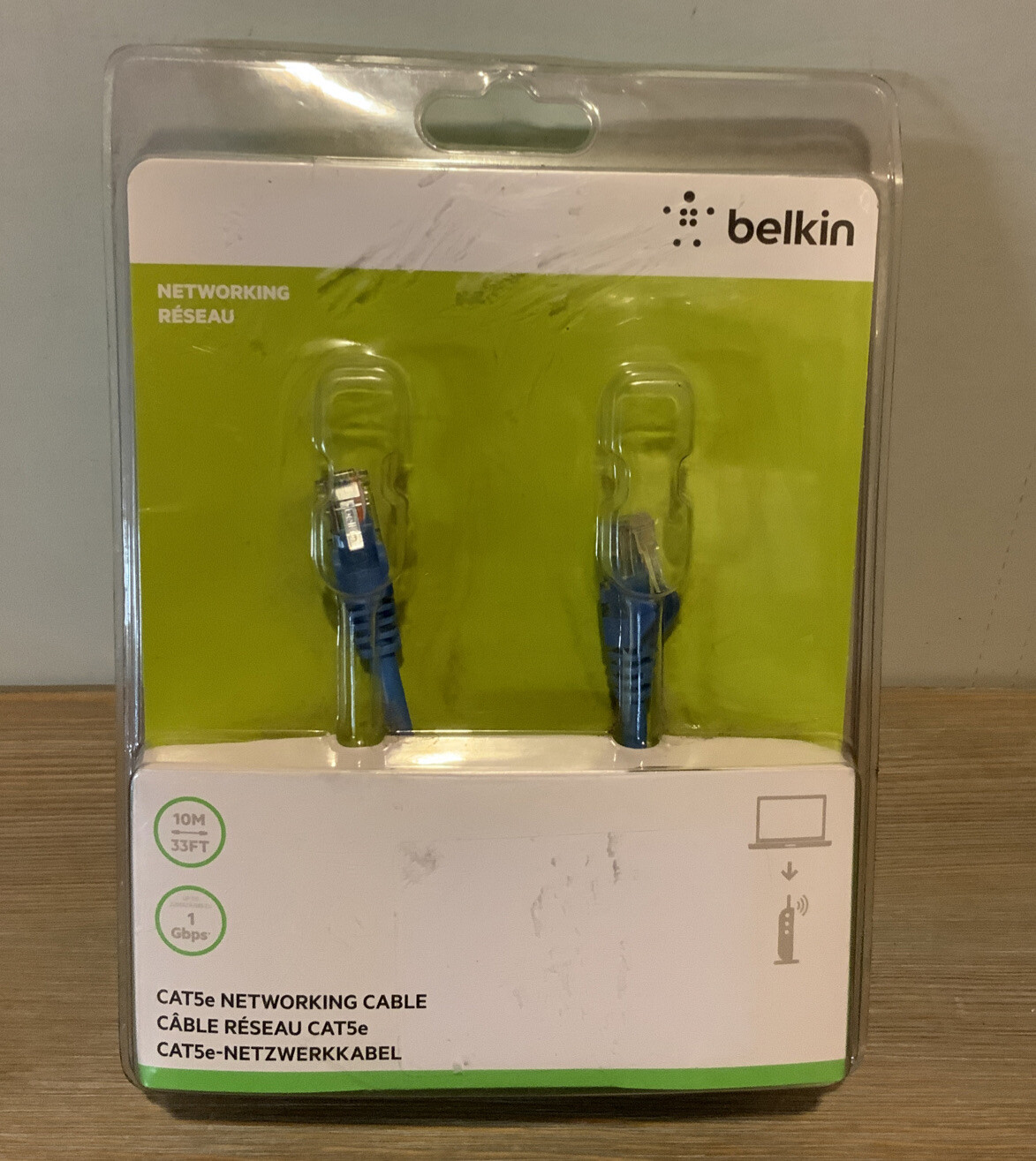🌍 Belkin 10 Meters/33ft Networking Cable - Blue Belkin 🆕