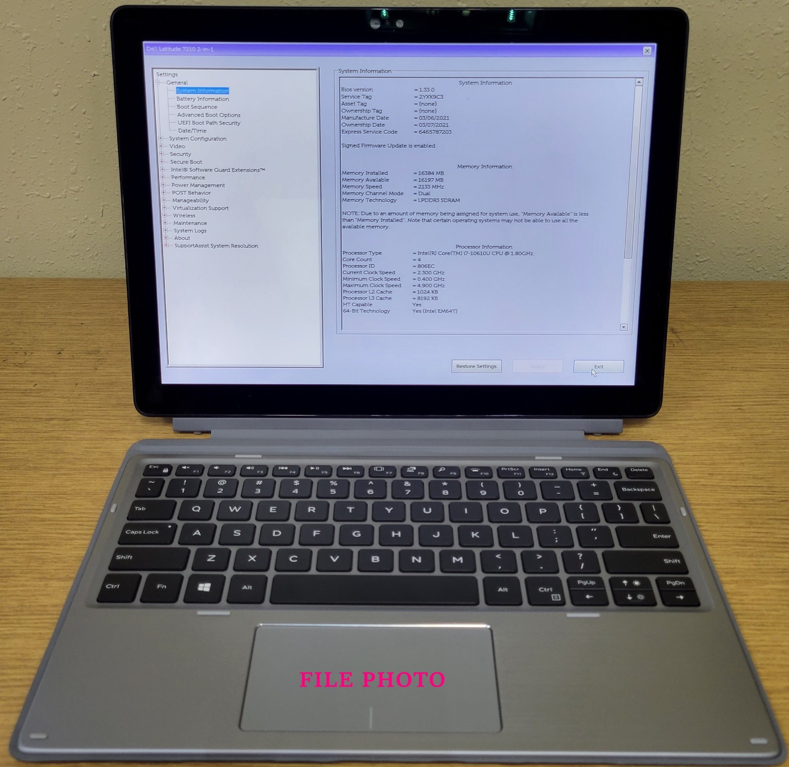 (Lot of 7)Dell Latitude 7210 2-in-1 i7-10610U 1.80GHz 16GB 256GB NVMe  No OS