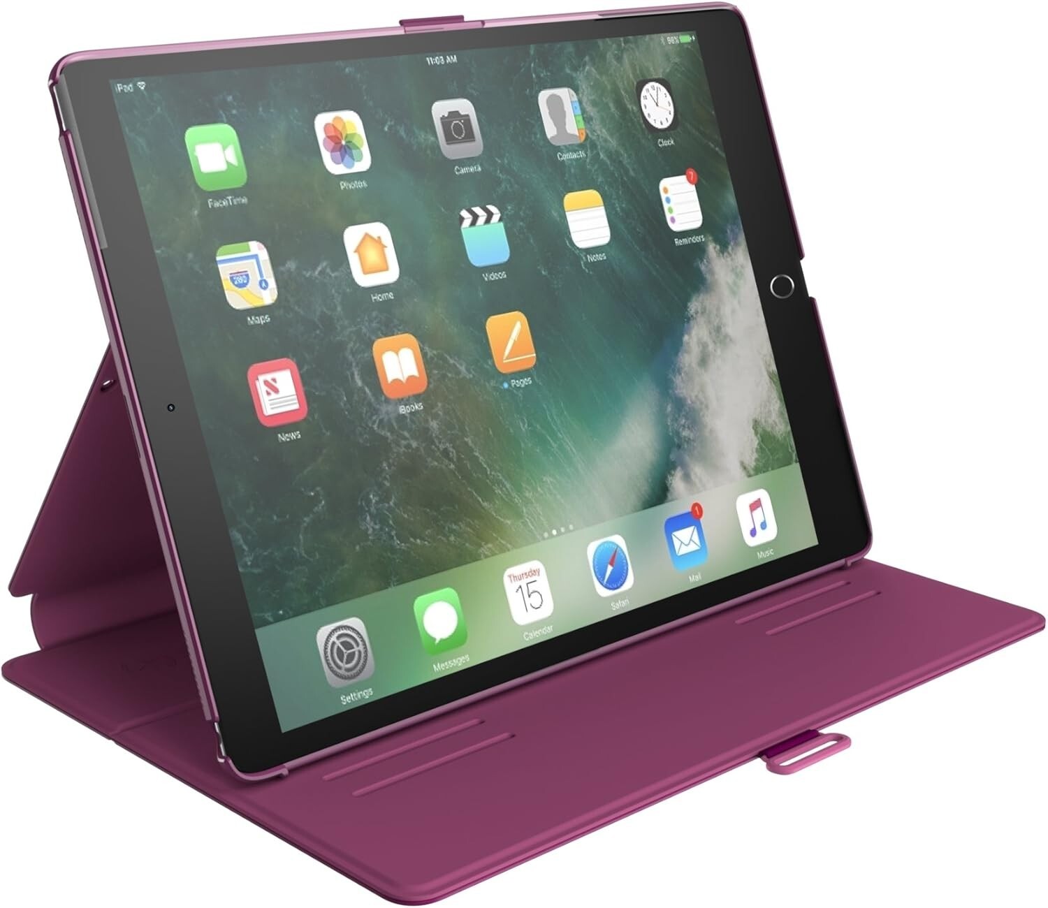 Speck Balance Folio Case and Stand for 12.9" iPad (2017) Purple/Magenta Pink