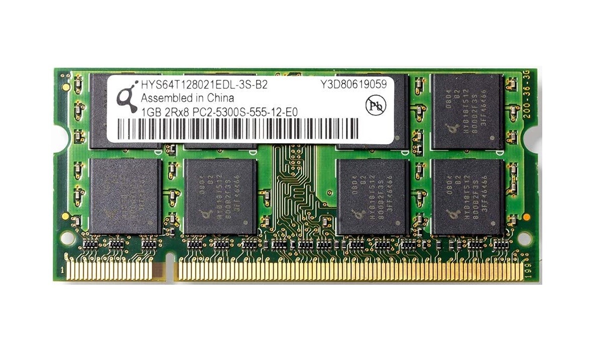 Qimonda 446495-001 1GB DDR2 200pin PC2-5300S 667MHz HYS64T128021EDL-3S-B2 Memory