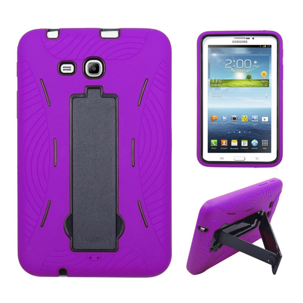 Hybrid Tough Hard Stand Cover Case for Samsung Galaxy Tab 3 7" 7.0 LITE SM-T110