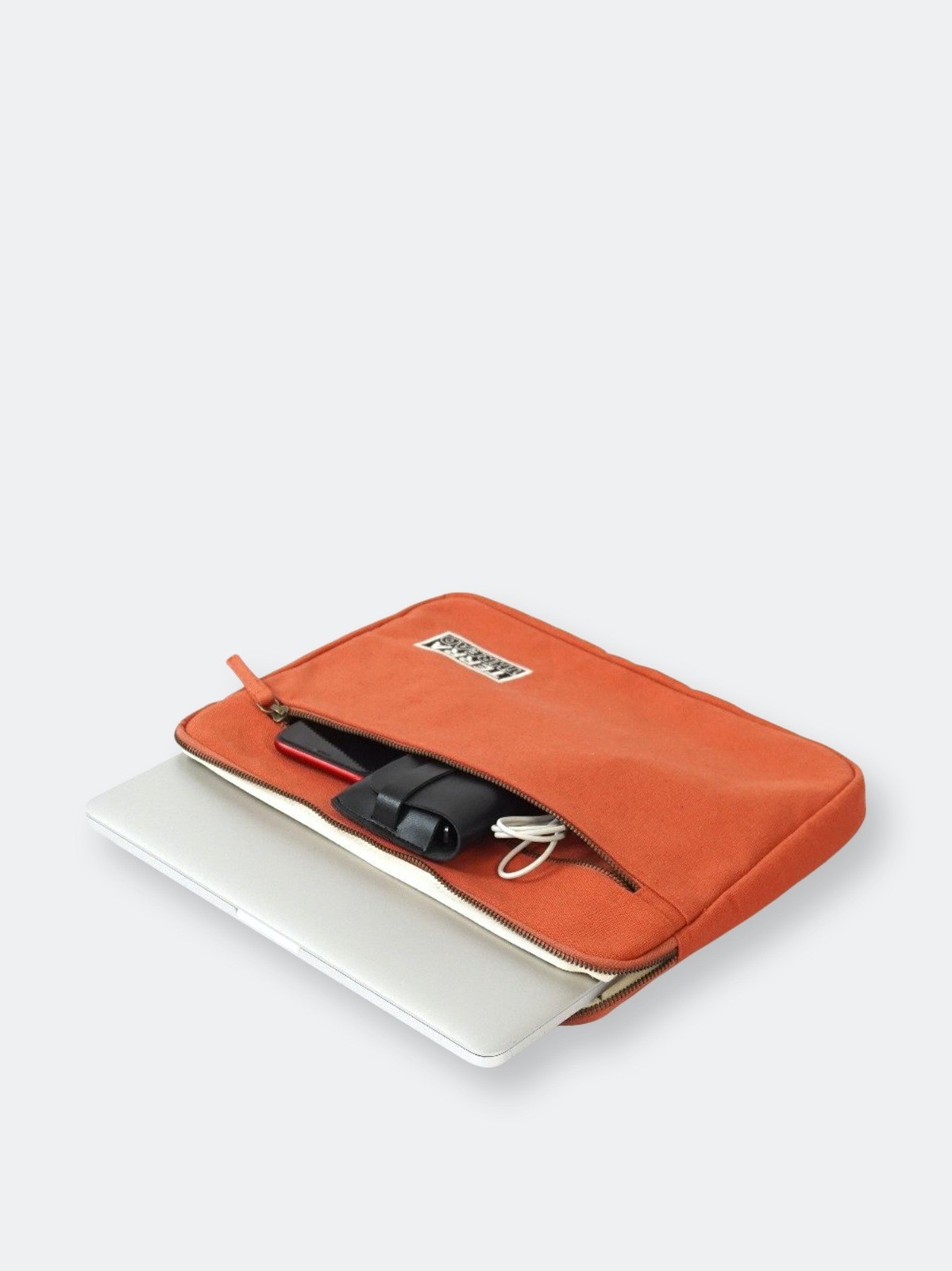 Terra Thread Erdig Small Laptop Sleeve, fits 14" Laptops in Orange