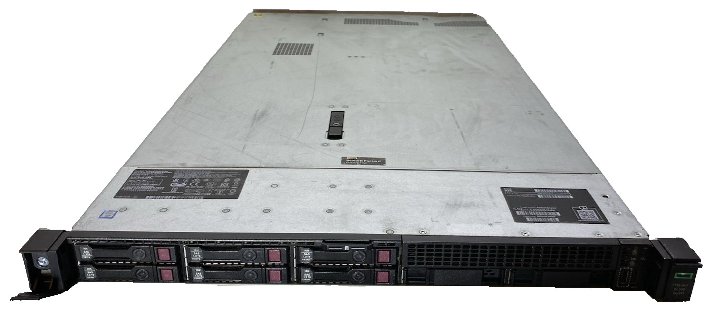 HP ProLiant DL360 Gen10 1X Gold 6126 2.10GHz  64GB RAM 6x 1.2TB HDD NO OS