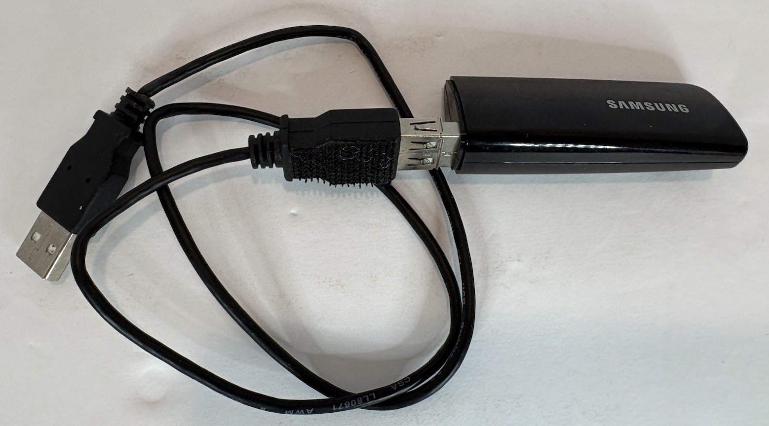 Samsung WIS12ABGNX/XAA Wireless LAN WiFi USB Adapter OEM Untested w/ Cable