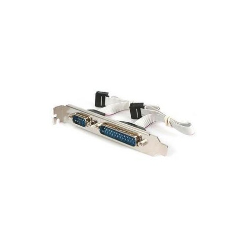 Dual Serial Port Bracket DB9 DB25 RS232 COM 9 Pin 25 Pin Male Ports