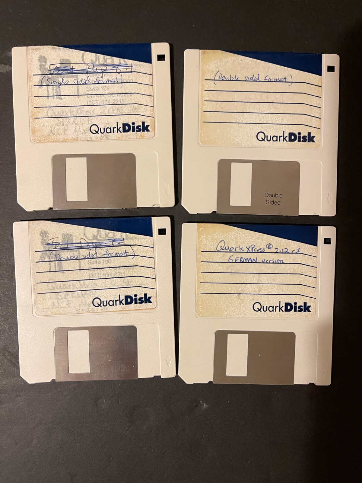 ATARI ST  3.5" DISKETTES ST QUARK DISK ++ UOS COLLECTIBLE LOT-26X QTY-4 PIECES