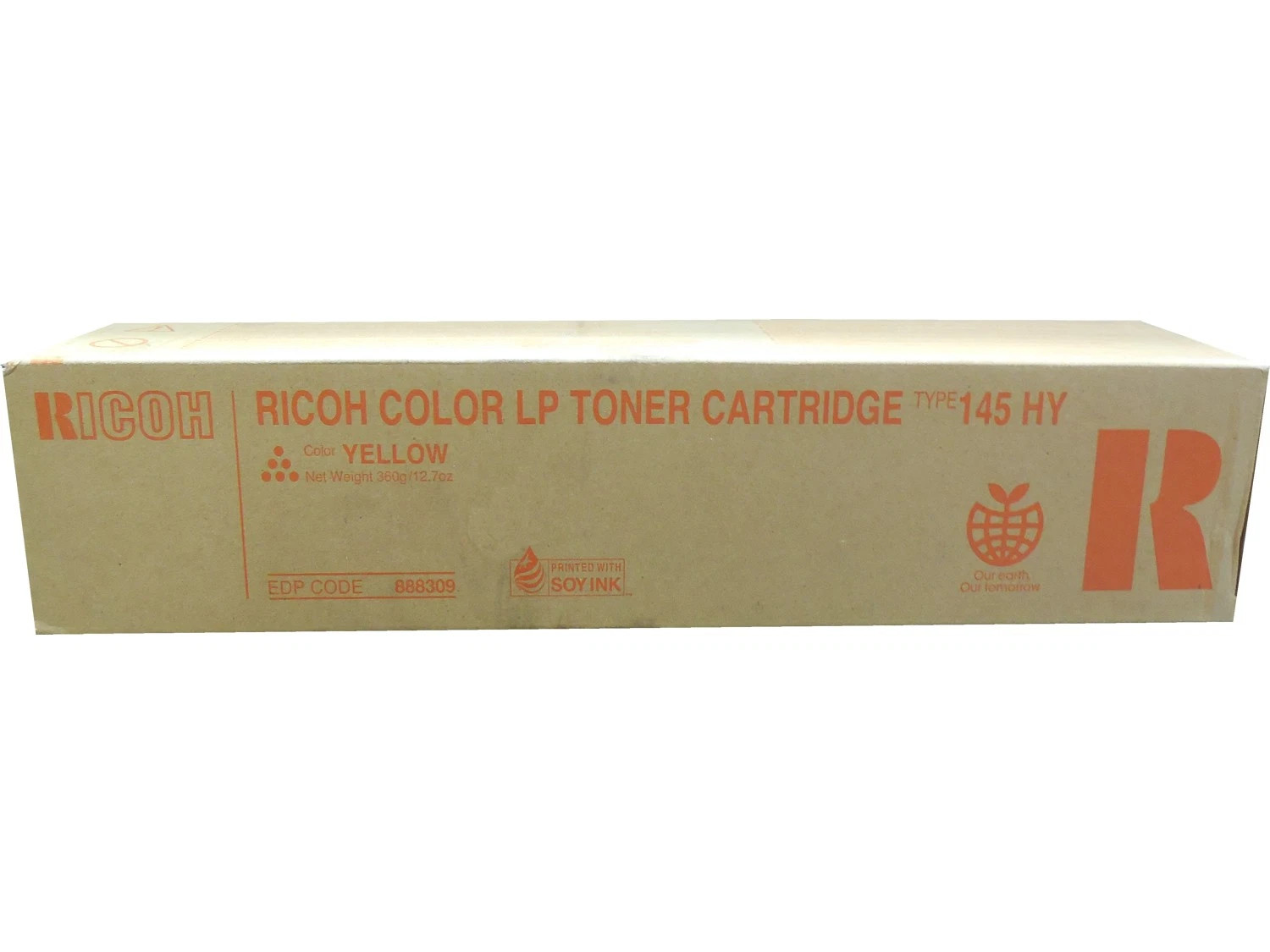 Ricoh 888309 Type 145 High Yield Yellow Toner Cartridge Genuine OEM