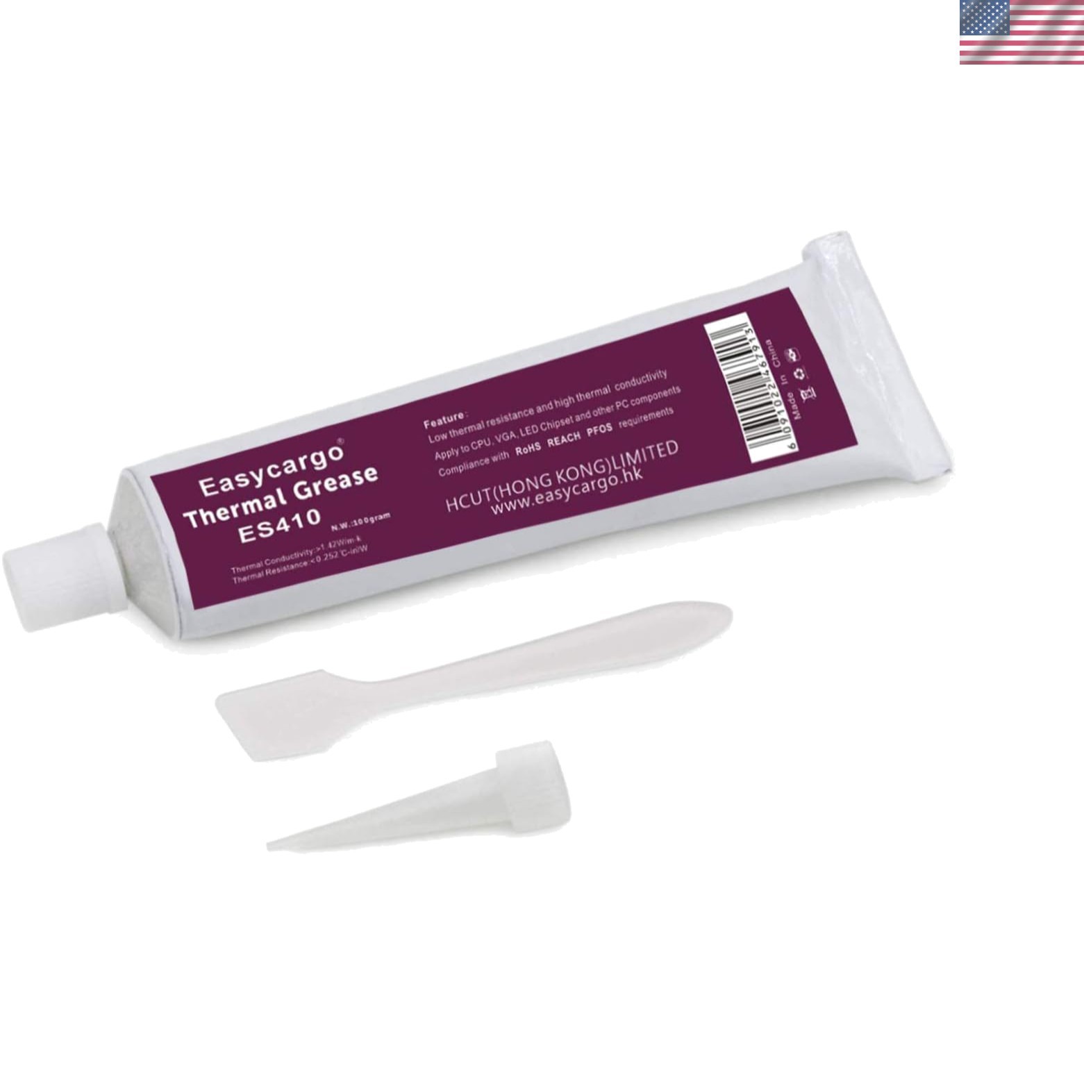 100g Thermal Paste Kit - White Silicone Carbon Thermal Compound for All Coolers,