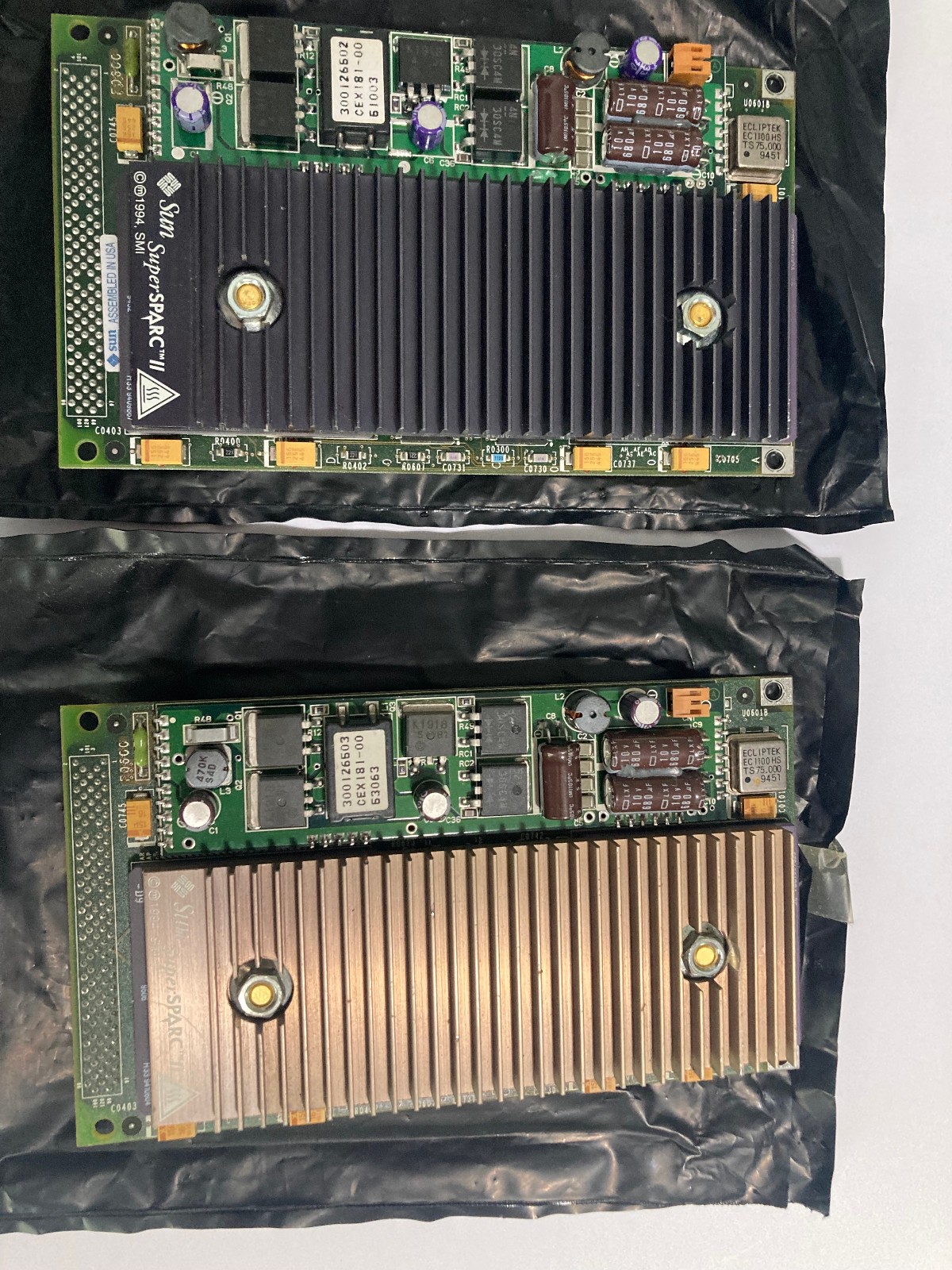 Pair of matched Sun 501-2520 SM71 SuperSPARC CPU 75MHz for SPARCstation 10 20 