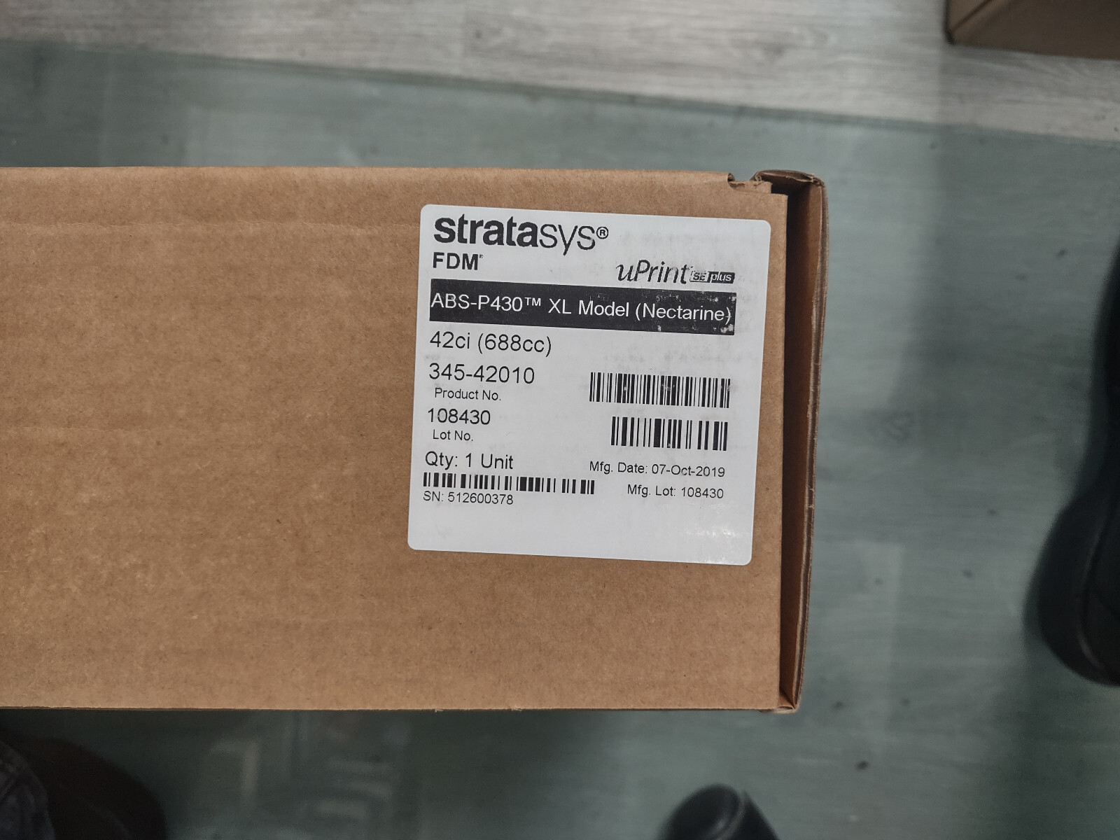 New Stratasys 345-42010 ABS-P430 XL P430XL MODEL NECTARIN UPRINT FDM 42ci, 688cc