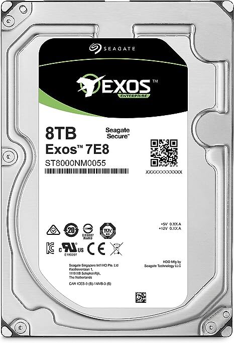 Seagate 8TB 3.5" Hard Drive ST8000NM0055 7200RPM SATA III Internal