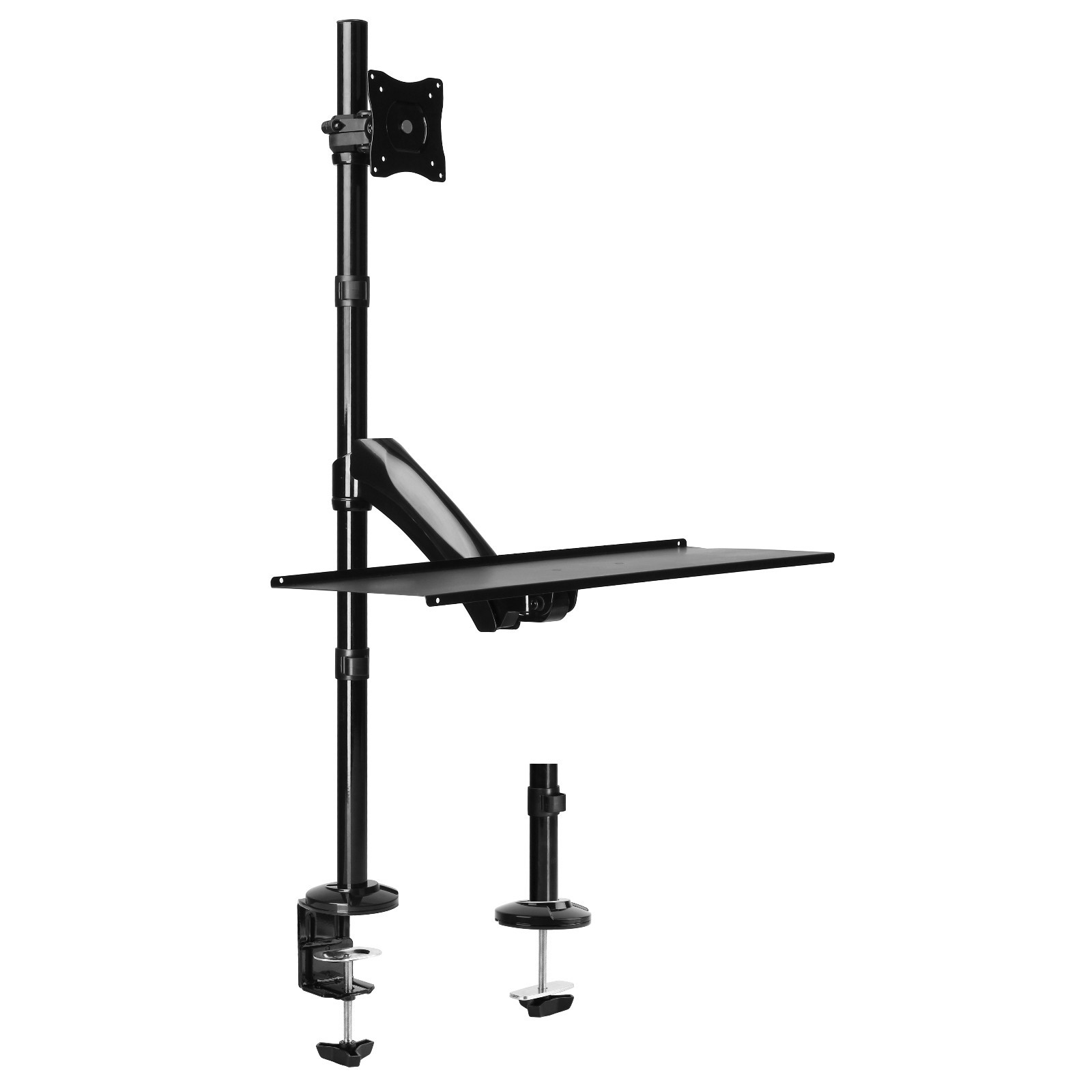 Sit-Stand Ergonomic Monitor Desk Mount Adjustable Keyboard Height Workstation