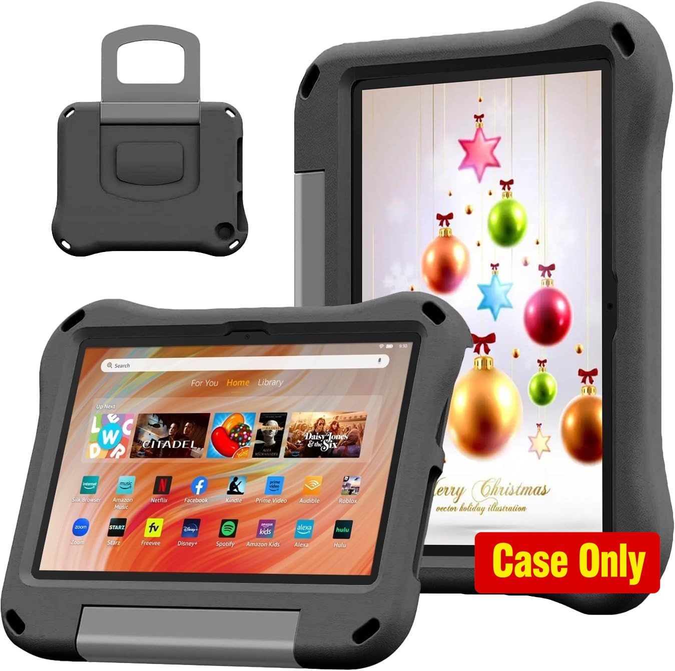 Case for 10 inch Tablet, Light Weight Shock Proof Convertible Handle Stand