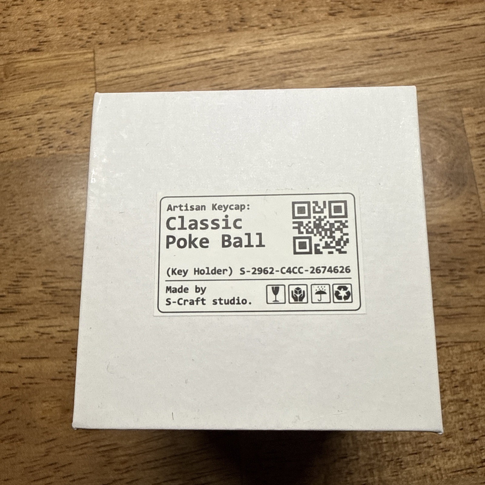 Sealed  S-Craft Pokémon Poke Ball Keycap Holder (NEW IN BOX, UNOPENED)