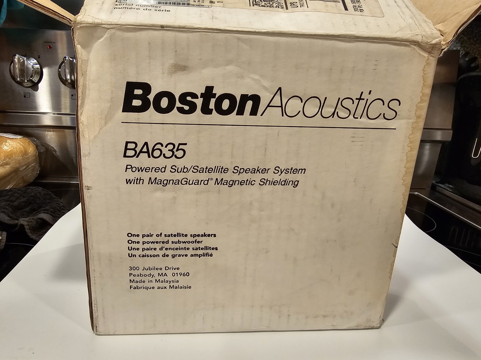 Boston Acoustics BA635 Powered Speaker System Satellites Subwoofer New Old Stock