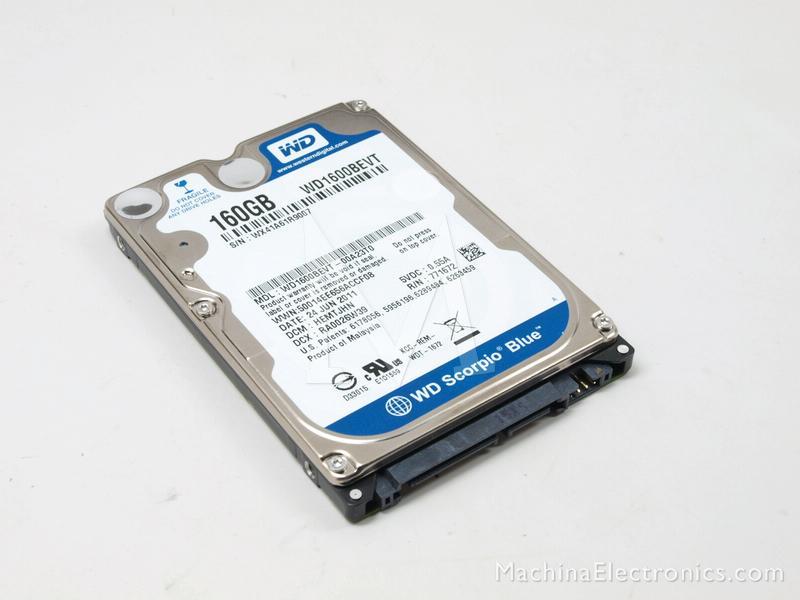 Western Digital WD1600BEVT-75A23T0 SATA 2.5 160GB HD 160GB HDD - Faulty