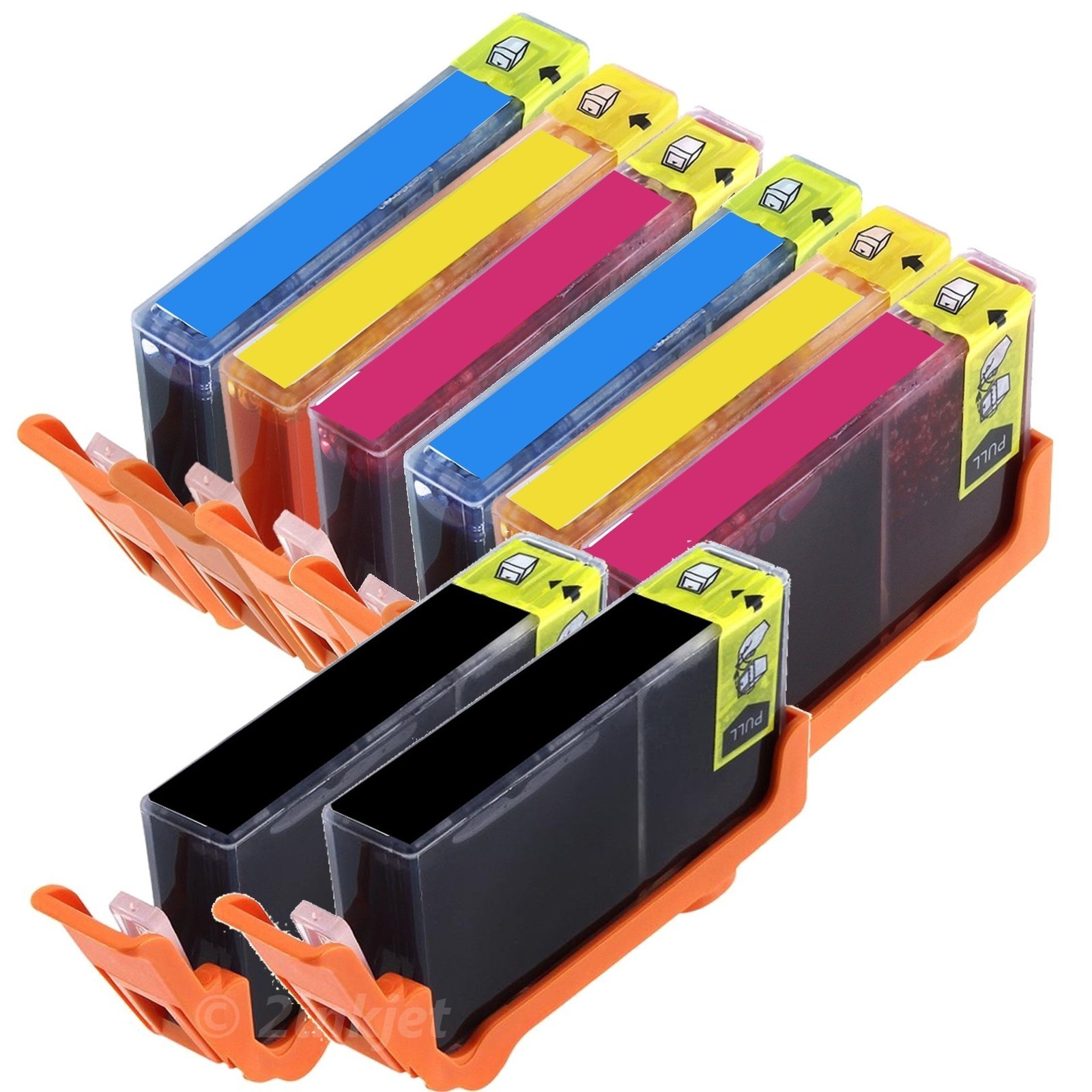 8 Pack New Ink Cartridge For  564 564XL Fits HP OfficeJet 4620, 4622 with CHIP
