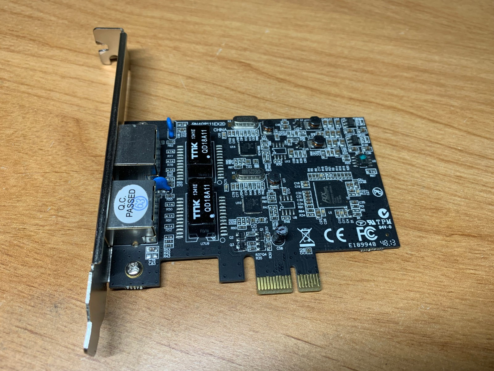 Syba SY-PEX24028 Dual LAN Ports 1000-Base T Gigabit Ethernet Card High Profile