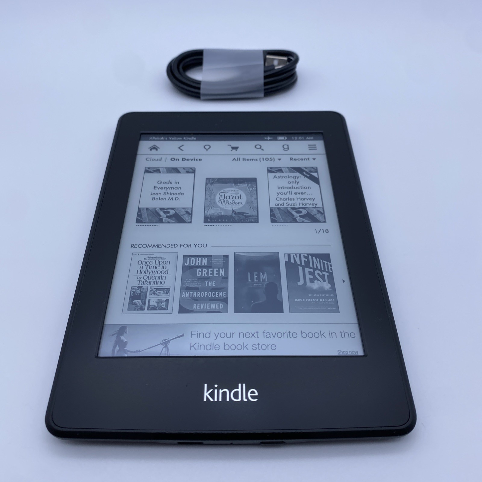 Amazon Kindle Paperwhite 5th Generation 6" 2GB, Black EY21 ✅ TESTED ✅