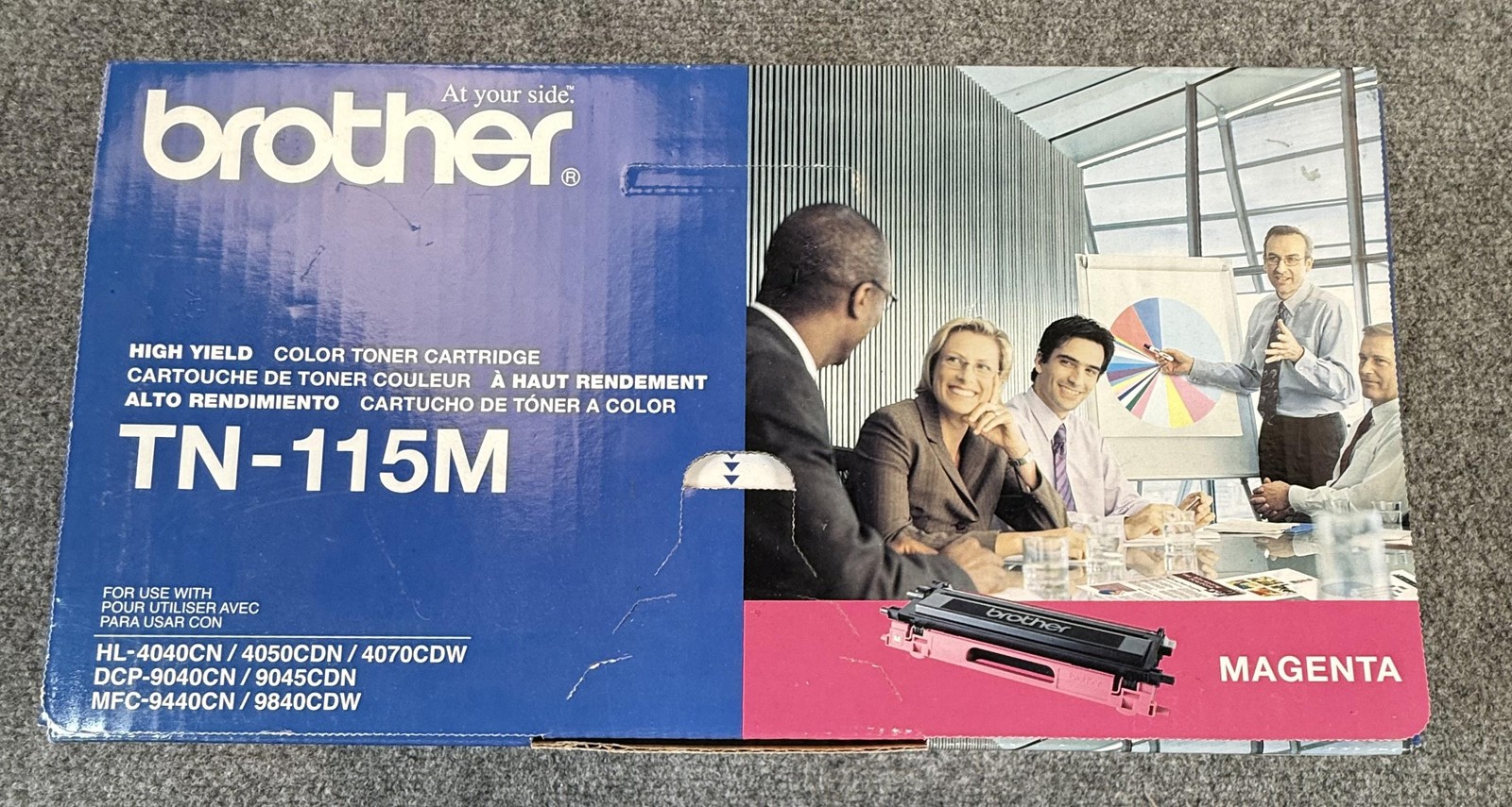 Brother TN-115M Magenta High Yield Color Toner Cartridge Genuine OEM HL MFC DCP