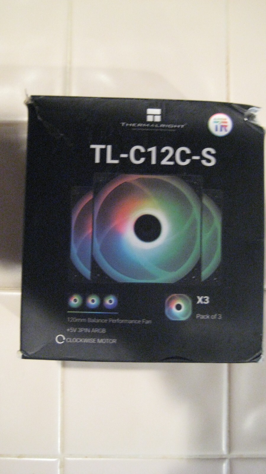 3-Pack of Thermalright CPU Cooler 120mm x 120mm x 25mm Fans (PN TL-C12C-S)