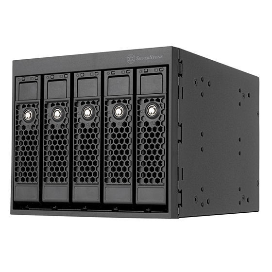 Silverstone FS305B-E 5 x 3.5inch SAS/SATA HDD/SSD to 3 x 5.25inch Bay Hotswap