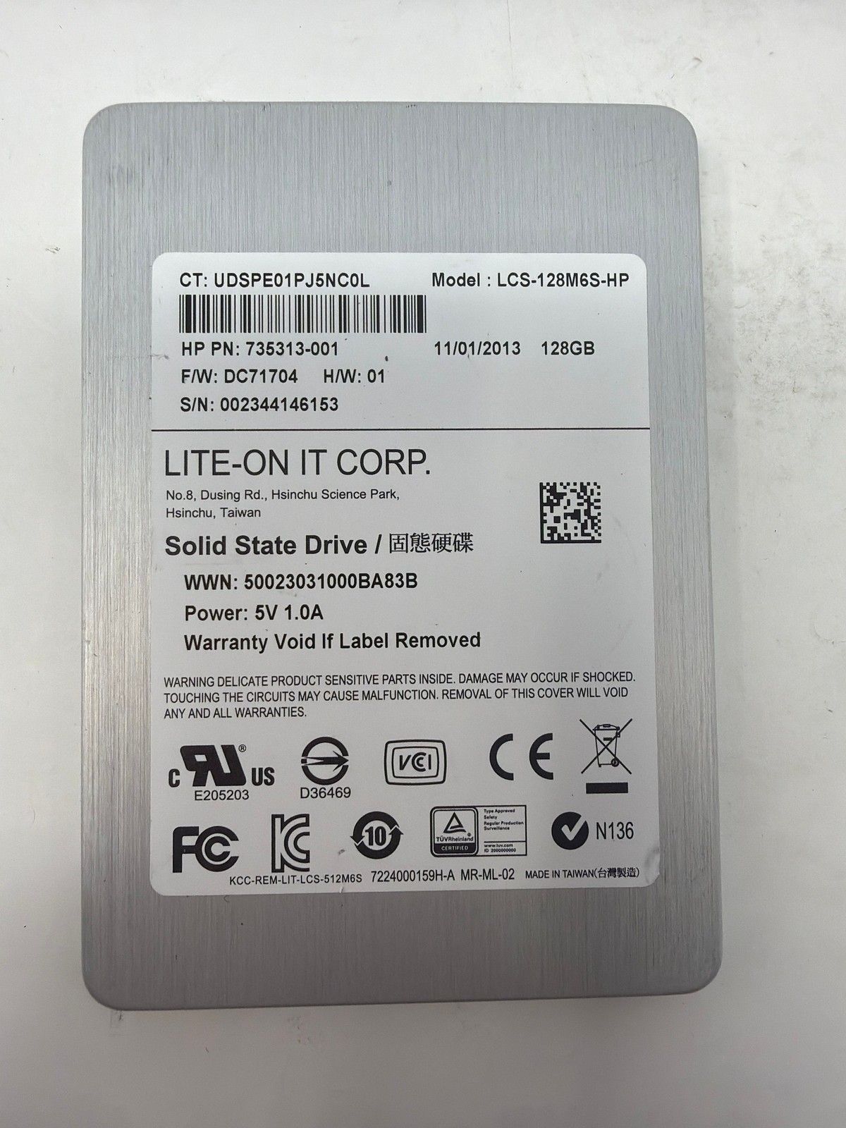 Lite-On LCS-128M6S-HP 128GB SATA Grade B