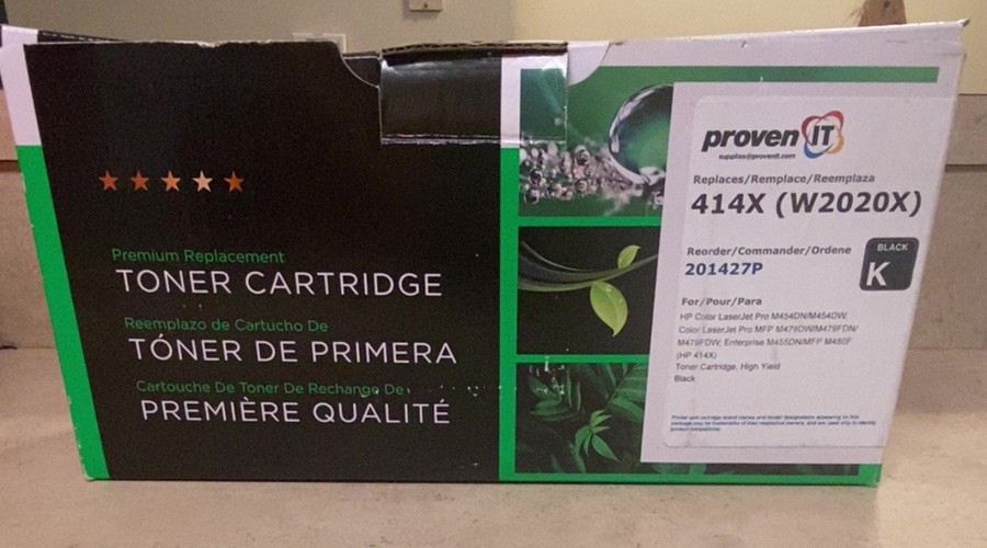 HP 414X W2020X Compatible Black High Yield Toner Cartridge 201427P 