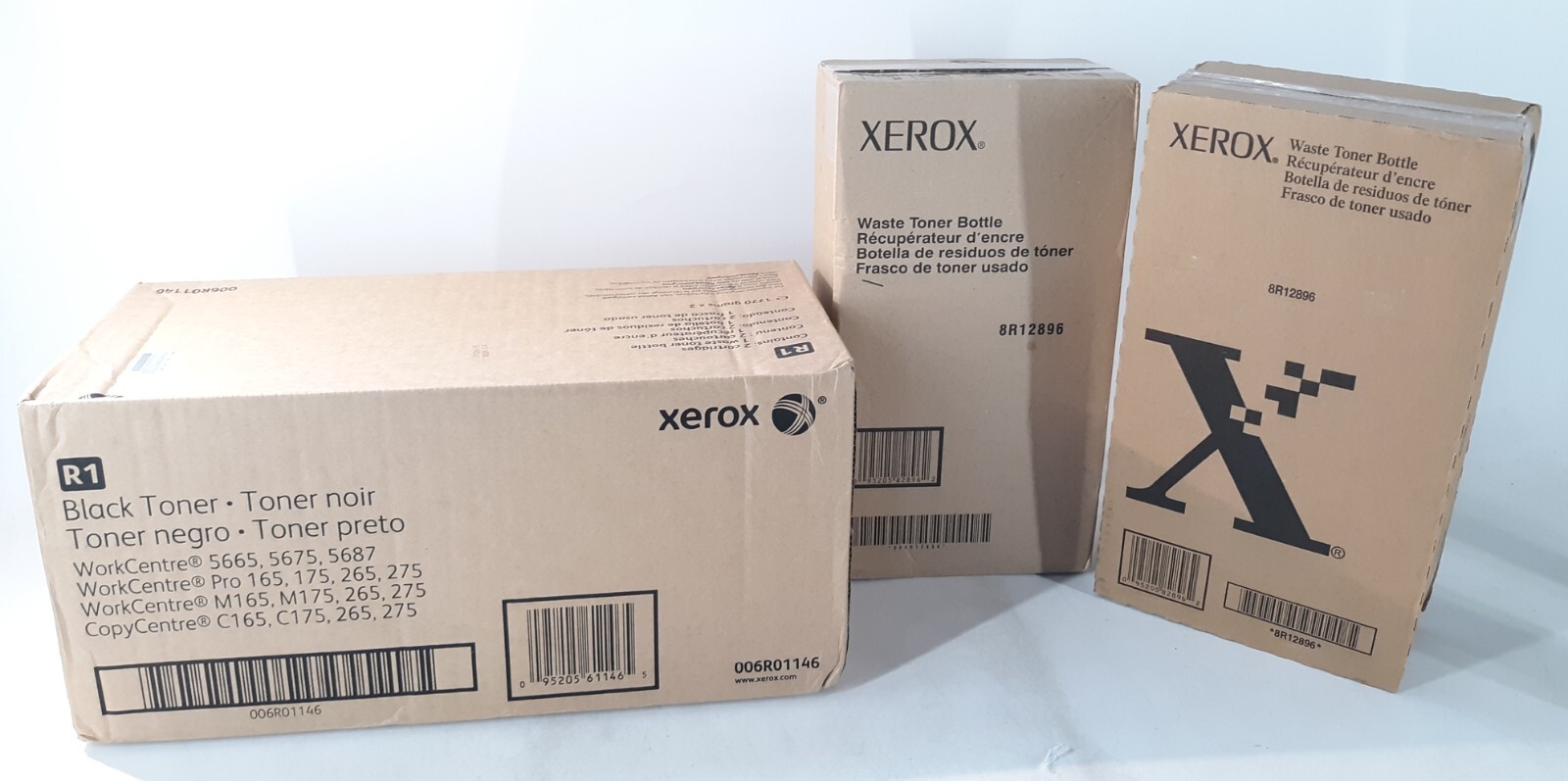 Xerox Combo BLACK Toner R1 006R01146 + 2x Waste Toner Bottles NEW