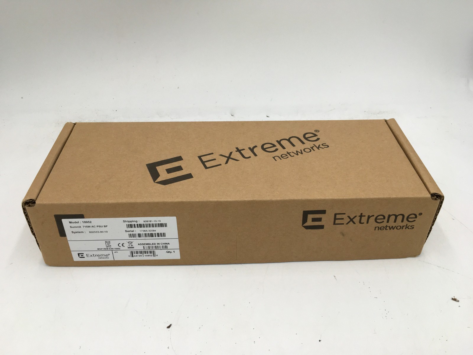 NEW Extreme 10952 Power Supply 715W AC PSU BF 800593-00-10 X640-G2 Series