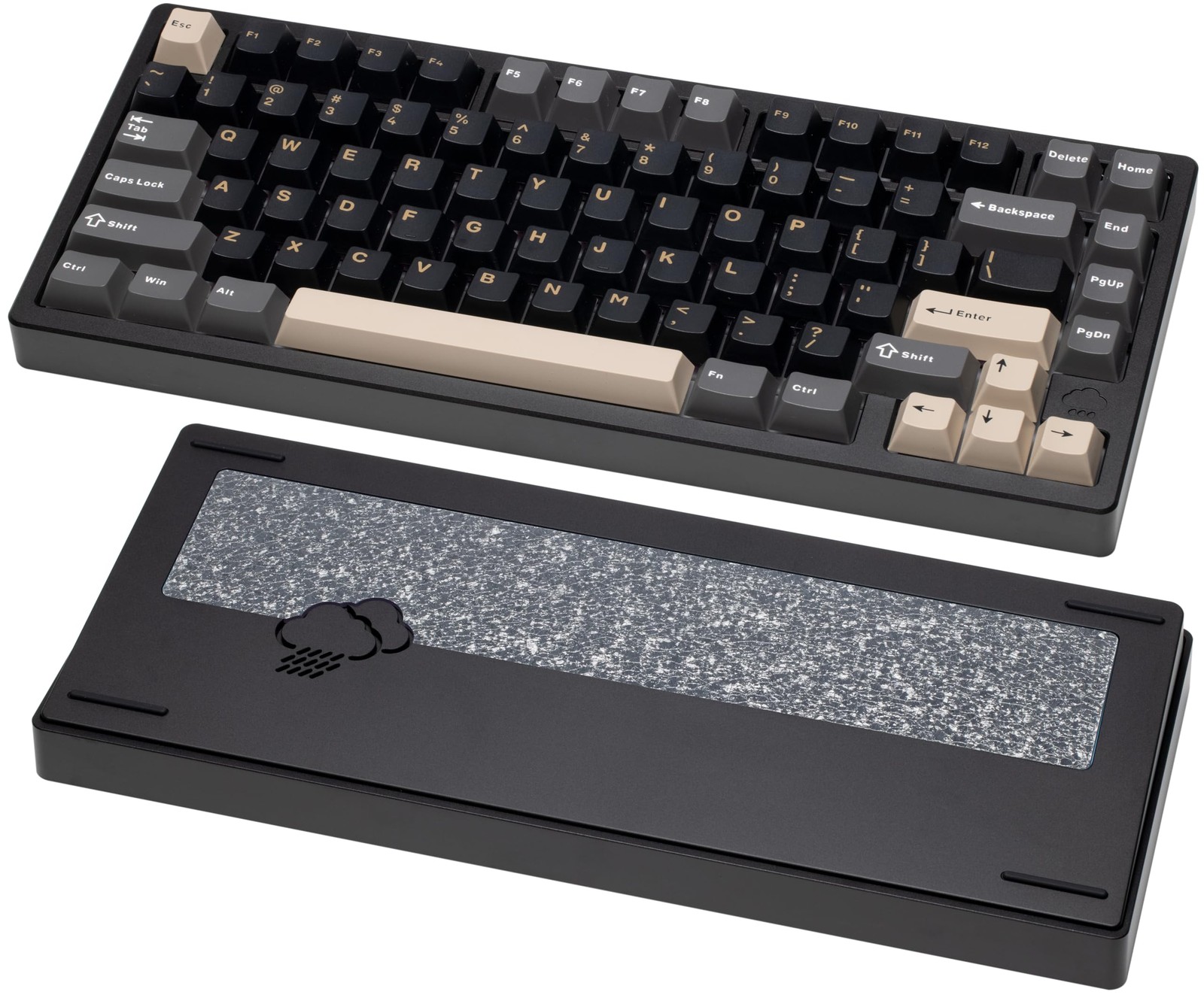 KEEBMONKEY WOBKEY Rainy 75 CNC Aluminum HMX/JWK/Cocoa Switches Triple-Mode