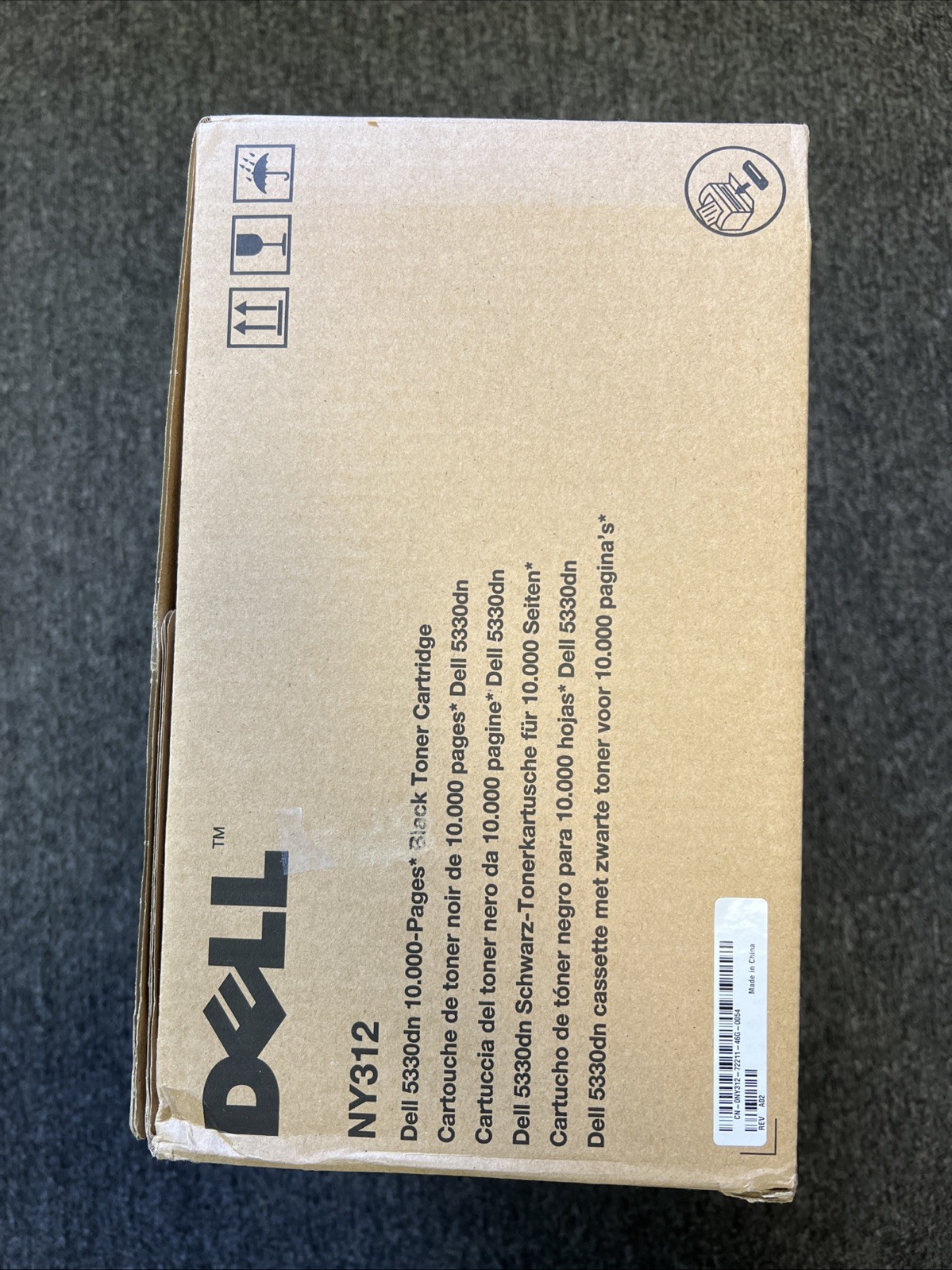 DELL 5330DN  5330  NY312 - GENUINE BLACK TONER CARTRIDGE HIGH-YIELD NEW