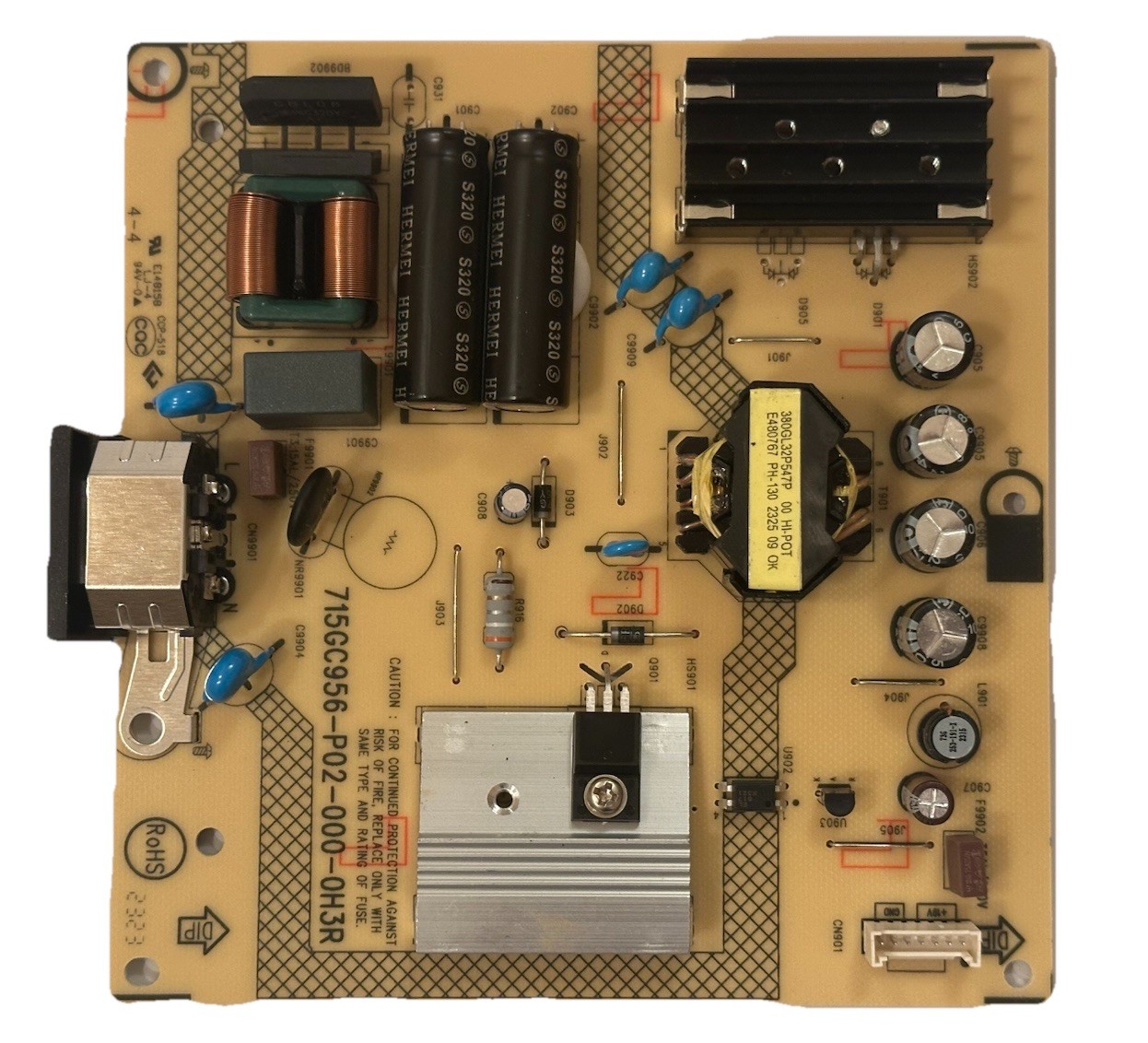 Lenovo ThinkVision P27q-30 Power Supply Board 715GC956-P02-000-0H3R Tested