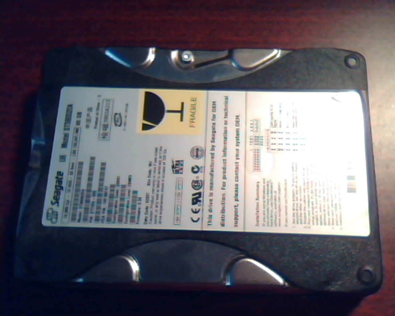 Hard Disk Drive IDE Seagate U6 St380020A 9T7004-005 100188747 E-H011-01-0712 