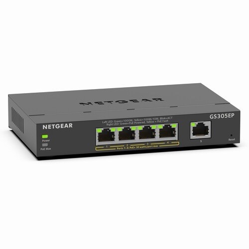 Netgear GS305EP-NAS Managed Switch 5-Port POE+
