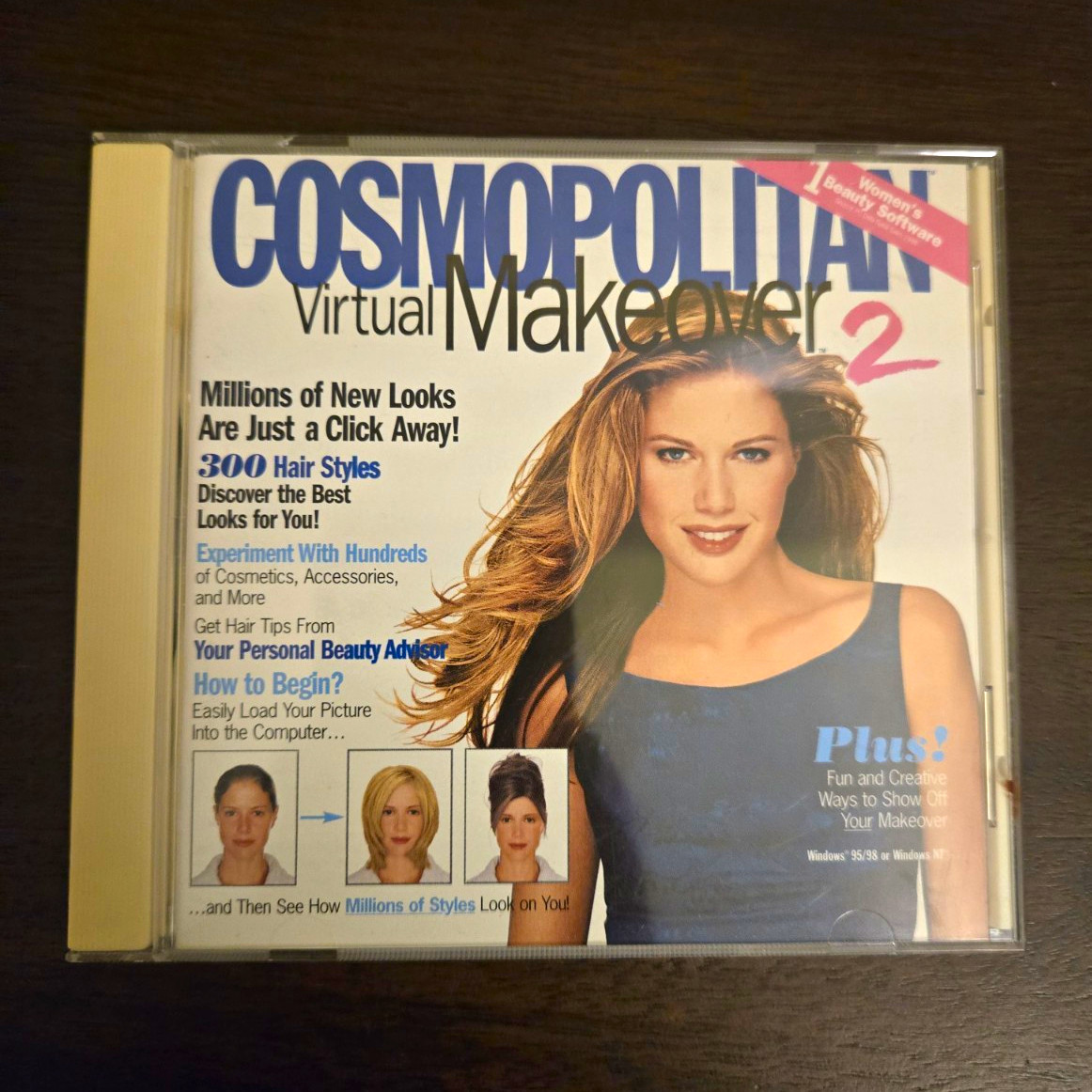 Broderbund Cosmopolitan Virtual Makeover 2 CD-ROM Windows 95/98 Vintage PC Game
