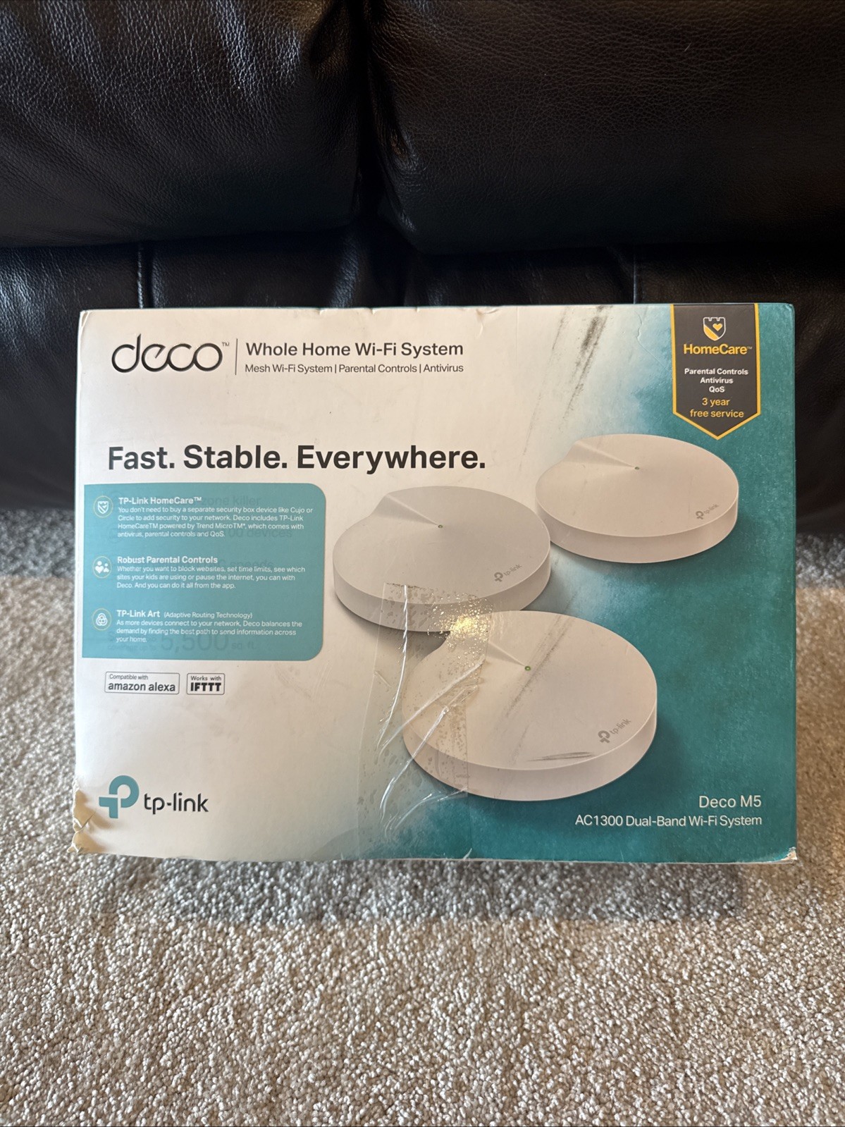 Deco M5 TP-Link AC1300 Whole Home Mesh Wi-Fi System 3-Pack Bundle AC Adapter